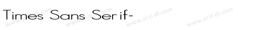 Times Sans Serif字体转换